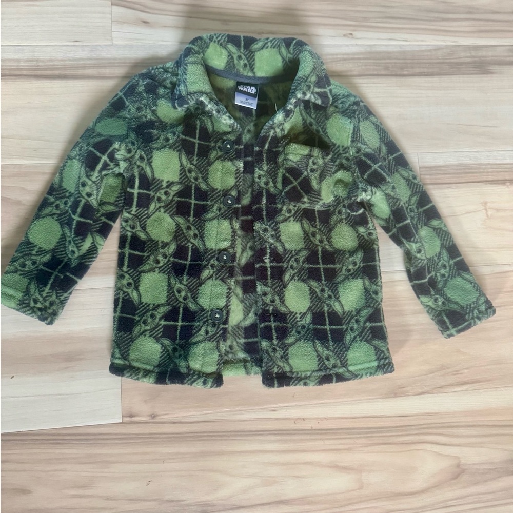 STAR WARS Kids Green Plaid Jacket
